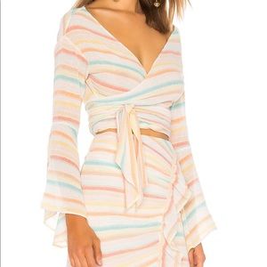 Lovers + Friends Aaron Wrap Top